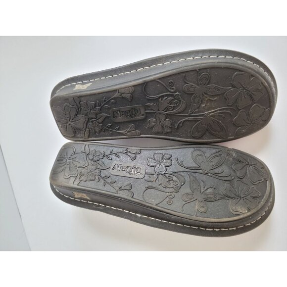 Alegria Womens Mary Jane Comfortable Glitter Shoes Black EU 37 US 7 - Picture 4 of 5